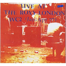 Various - LIVE AT THE ROXY LONDON WC2 (Jan - Apr 77) (Receiver Records RRLP 132) UK 1990 re-issue LP of 1977 album